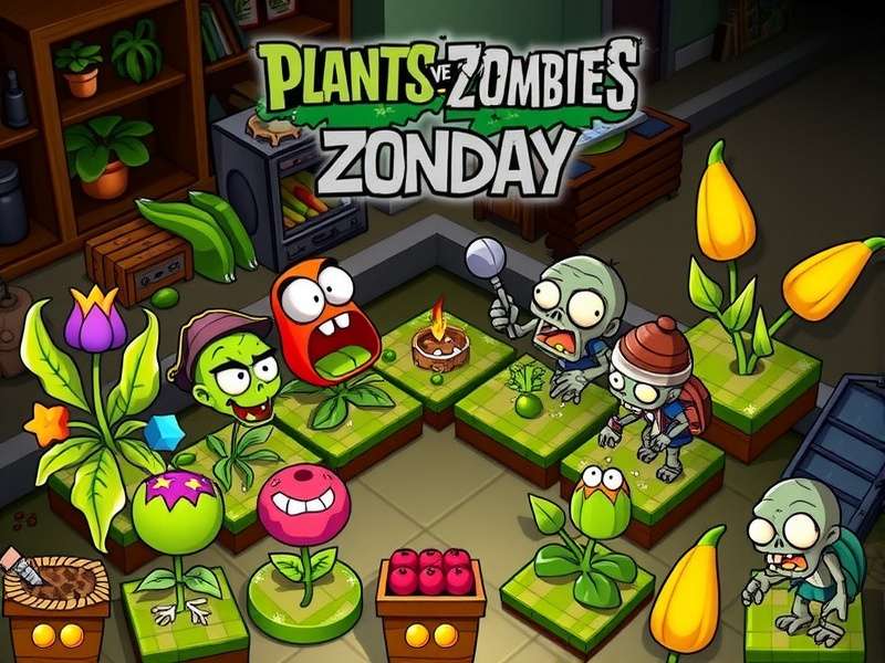 Plants vs Zombies Unblocked Gameplay Screenshot