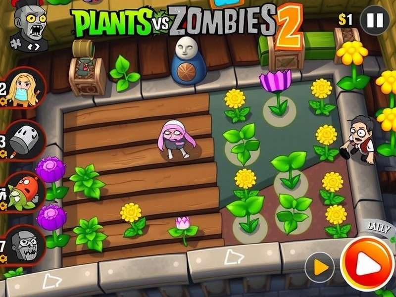 Plants vs Zombies 1 plant lineup showcasing various defensive plants