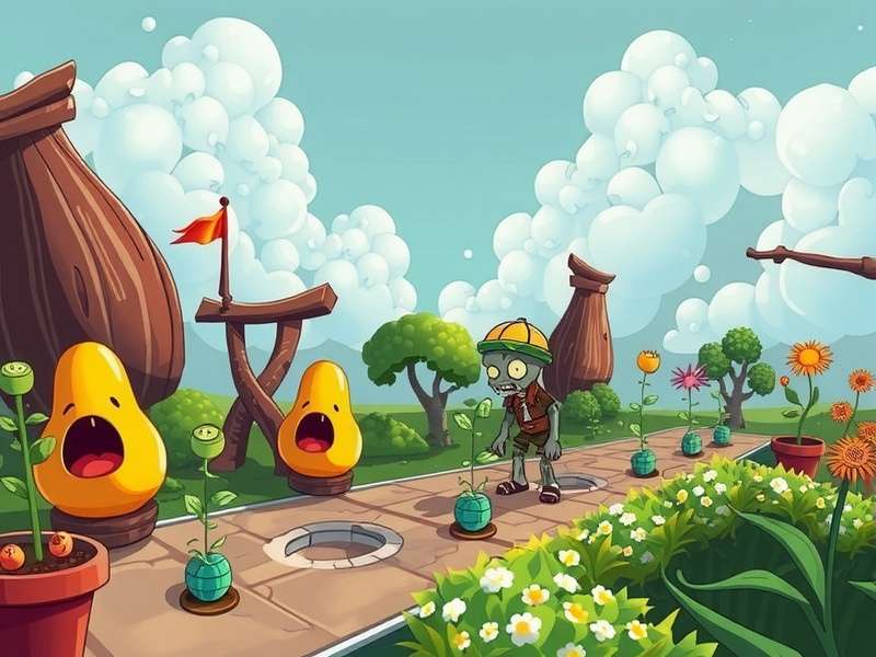 Side by side comparison of Plants vs Zombies 1 and 2 gameplay screens