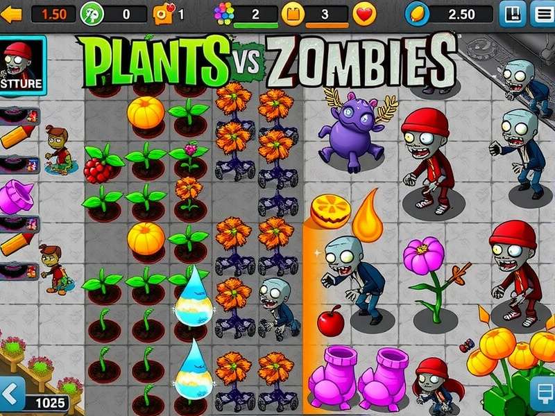 Optimal plant layout strategy for Plants vs Zombies online free version