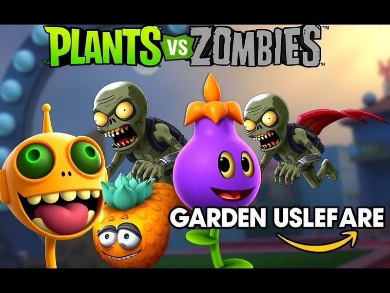 Plants vs Zombies Garden Warfare 2 PC gameplay screenshot showing plants and zombies battle
