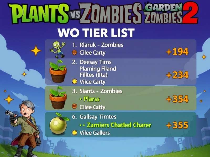 Plants vs Zombies Garden Warfare 2 Character Tier List Visualization