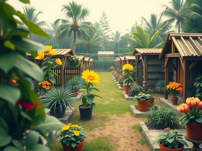 Concept art of a barren battlefield with zombies approaching, no plants in sight