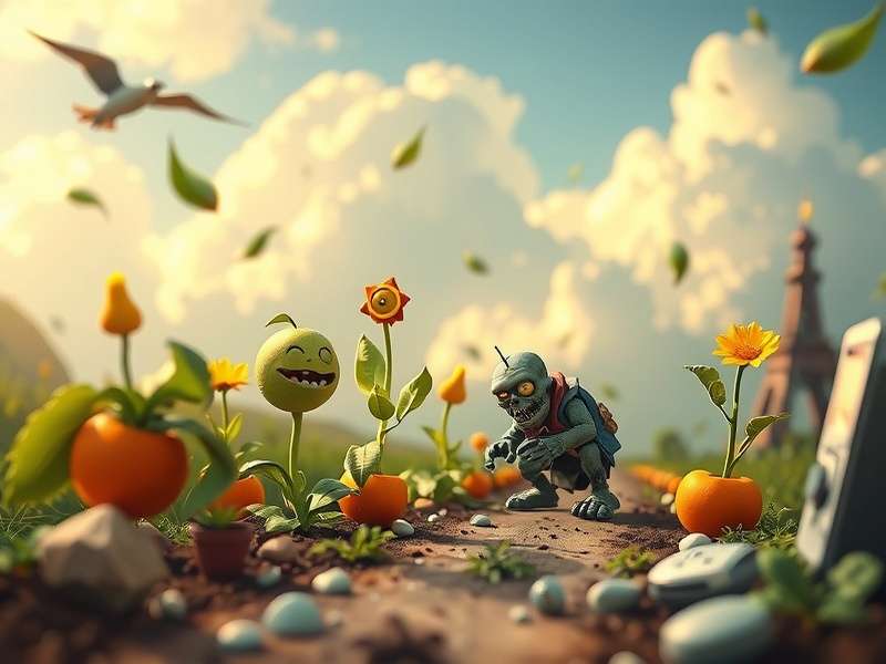 Plants vs Zombies Replanted Steam gameplay screenshot showing new HD plants and zombies