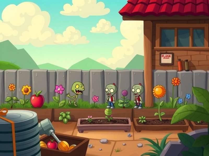 Plants vs Zombies speedrun layout showing optimized plant placement for 1 hour completion