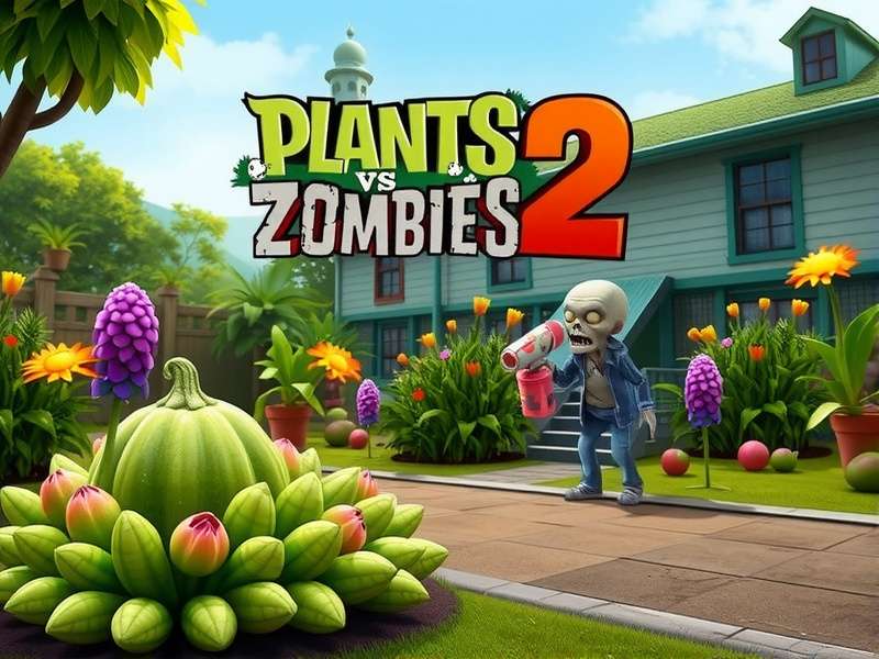 Plants vs Zombies 2 Gardenless gameplay on PC showing all plants unlocked