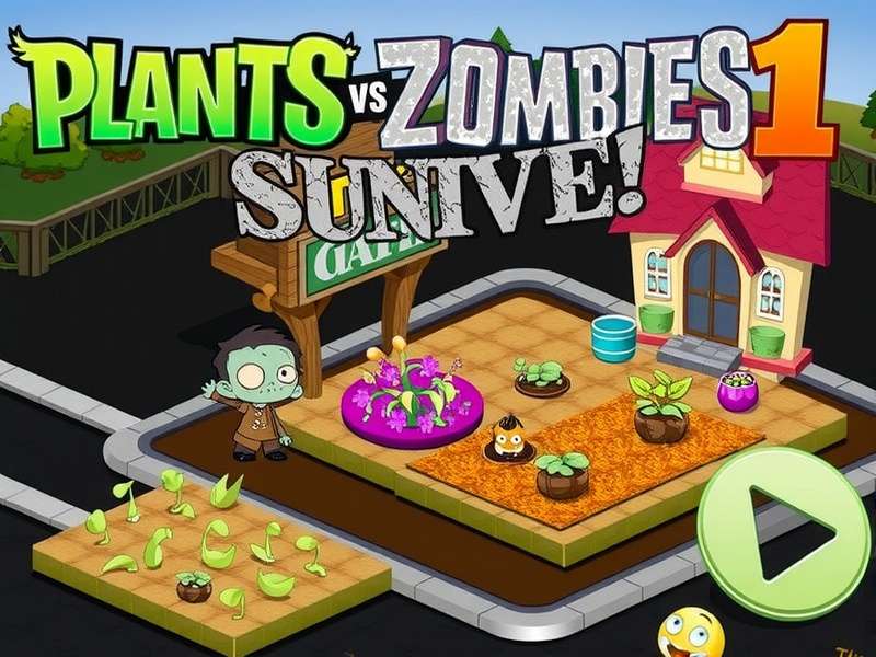 Plants vs Zombies 1 PC Gameplay Screenshot