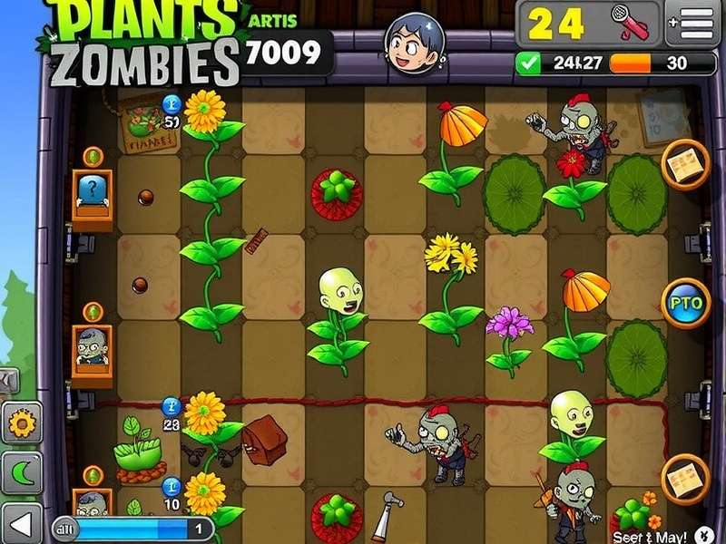Plants vs Zombies 2009 Gameplay Screenshot