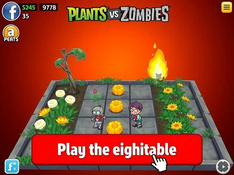 Plants vs Zombies gameplay on PC