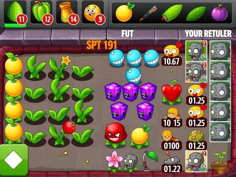 Plants vs Zombies 2 Free gameplay showing plants fighting zombies in multiple worlds