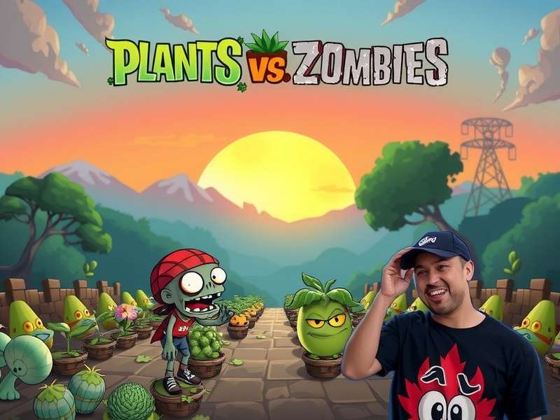 Plants vs Zombies Replanted gameplay showing new plants fighting zombies