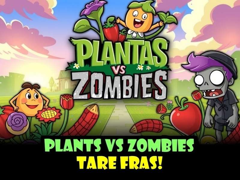 Plants vs Zombies gameplay screenshot showing plants defending against zombies