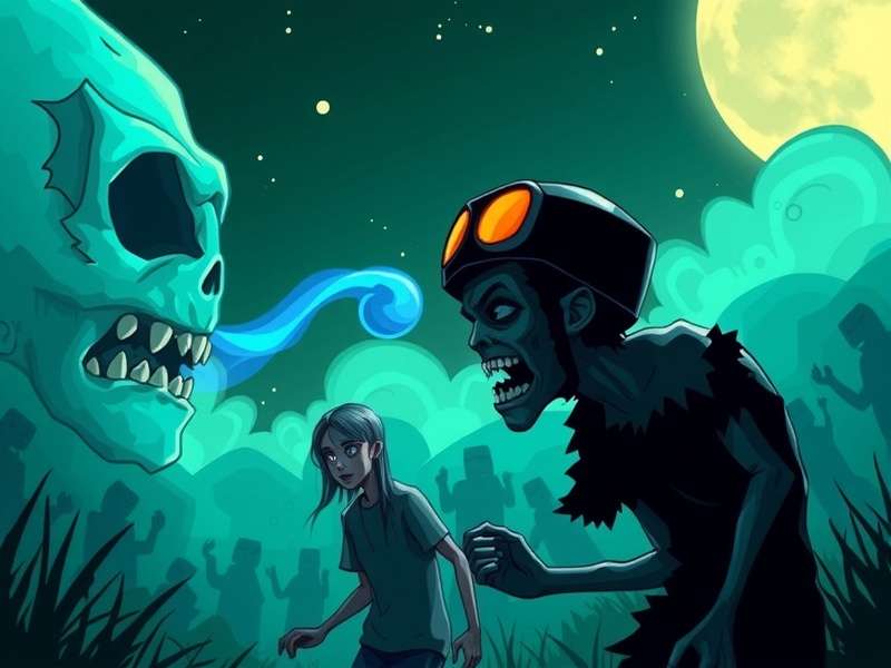 Strategic view of a game board showing Zomboni and Dolphin Rider Zombie approaches