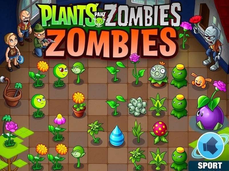 Strategic overhead view of a Plants vs Zombies gardenless setup with limited plants