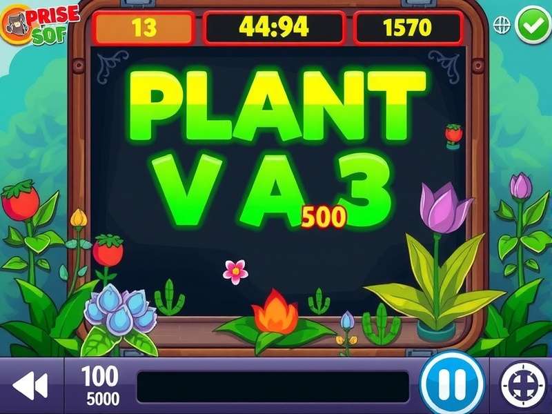 Detailed Plants vs Zombies gameplay strategy map showing plant placement and zombie waves