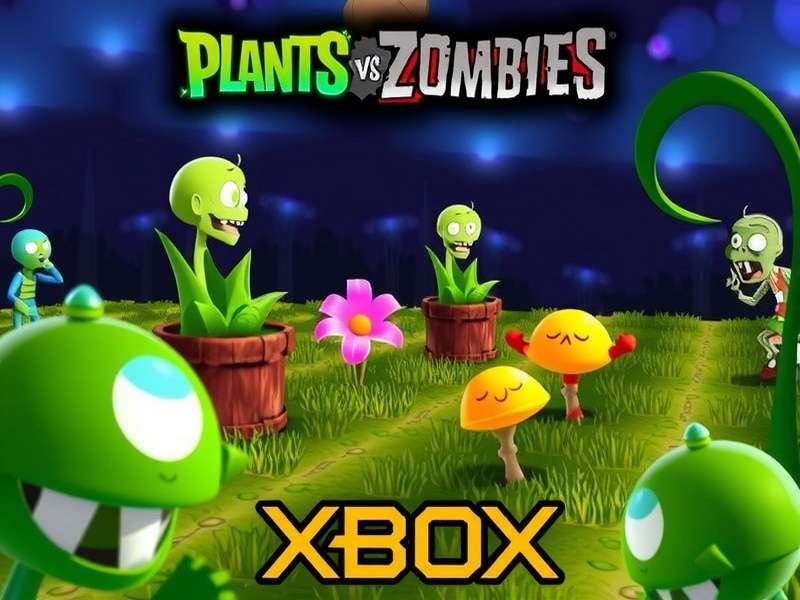 Plants vs. Zombies Replanted Xbox Edition gameplay screenshot showing new plants and zombies on the roof level