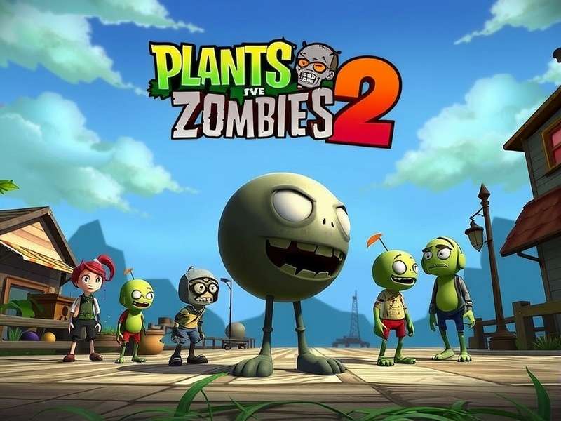Plants Vs Zombies 2 Trailer Screenshot showing new plants and zombies