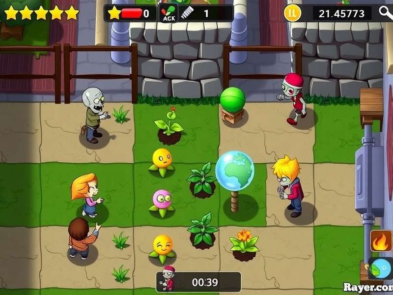 Plants Vs Zombies Gameplay Screenshot