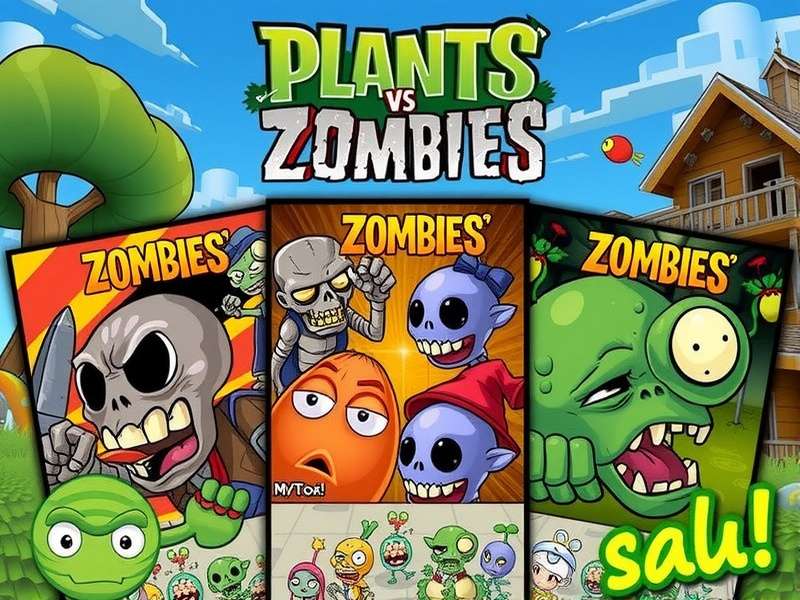 Plants vs Zombies PC Gameplay Screenshot showing diverse plants fighting zombies