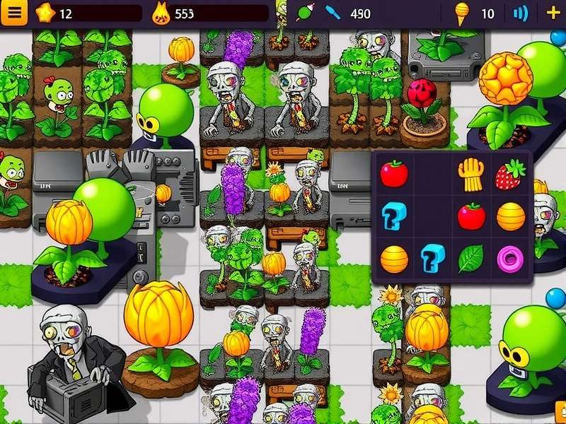 Plants vs Zombies character art collage