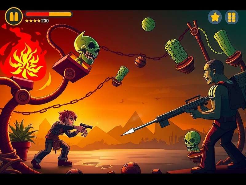 Plantas Contra Zombis — Plants vs Zombies ultimate battlefield with sunflowers and peashooters