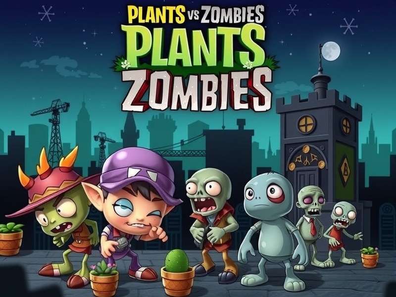 Plants Vs Zombies Online gameplay screenshot showing plants defending against zombies on the lawn