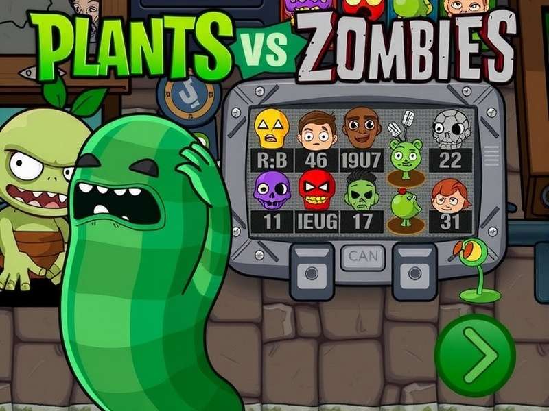 Plants Vs Zombies gameplay screenshot showing peashooters and sunflowers defending against zombies