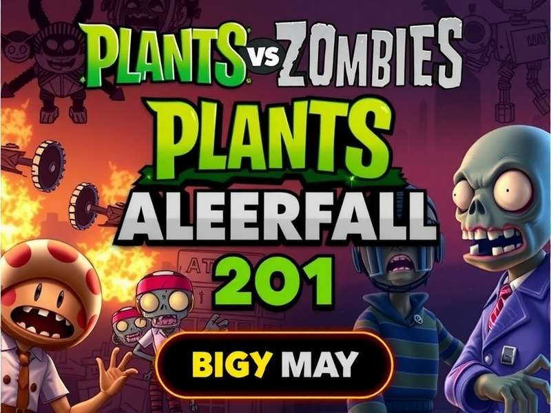 Plants vs Zombies PC full version free download - hero banner showing plants defending against zombies