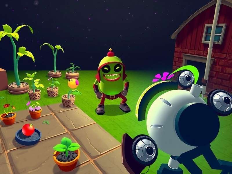 Plants Vs Zombies Aimbot gameplay screenshot showing precision targeting interface