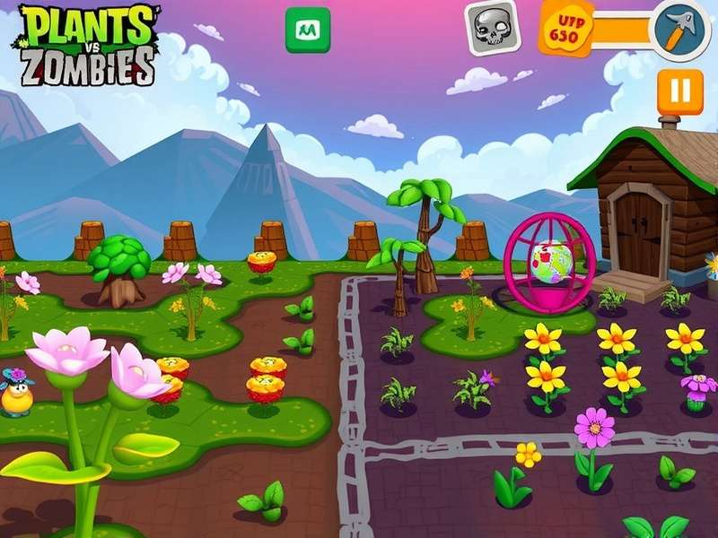 Plants Vs Zombies Windows 11 gameplay showing Peashooter and Sunflower defending against a zombie horde