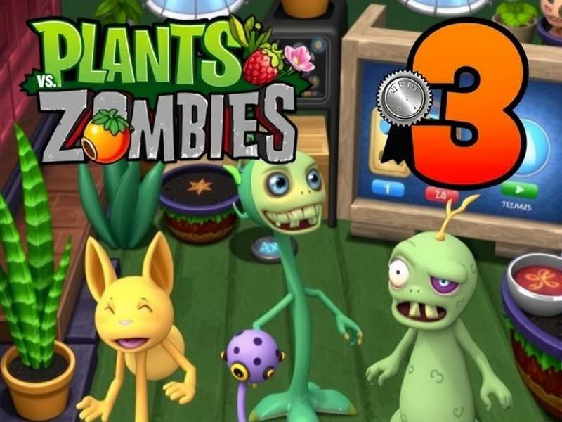 Plants vs Zombies 3 hero banner showing plants defending against zombies